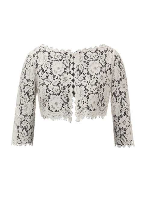 Lace bolero pattern with 3/4 sleeves (Burda 2/2012, pattern number 136)