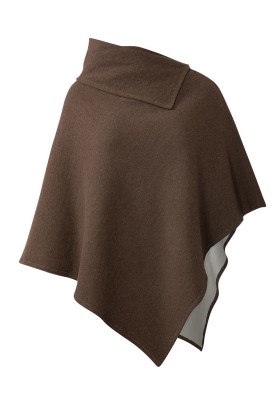 Pattern Poncho of an asymmetrical cut with a collar (Burda 2/2019, pattern number 6256 A)