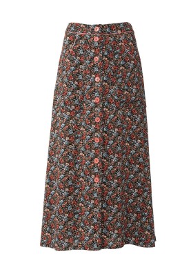 Pattern Midi skirt with button fastening (Burda 2/2019, pattern no. 6252 B)