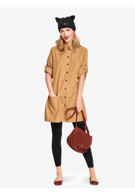 Pattern Shirt cut dress with low waist line (Burda 2/2018, pattern number 6353 A)