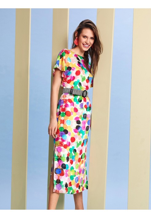 Pattern Cutaway dress with a cutout on the back (Burda 5/2019, pattern number 108)