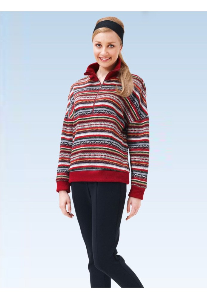 Pattern Anorak with dropped shoulder line and high collar (Burda 2/2015, pattern number 6726 C)