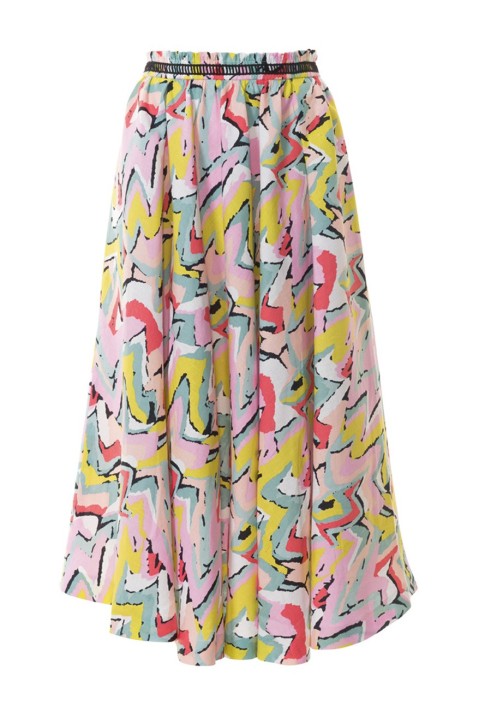 Pattern Midi skirt with a lush cut (Burda 7/2017, pattern number 108 A)