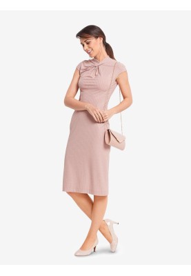 Pattern Knitted dress with relief seams and draperies (Burda 2/2018, pattern number 6382 B)