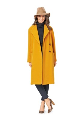 Pattern Double-breasted open-cut half coat (Burda 2/2015, pattern number 6736 B)