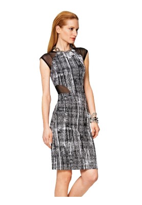 Pattern Dress short with transparent inserts (Burda 2/2014, pattern number 6858 C)