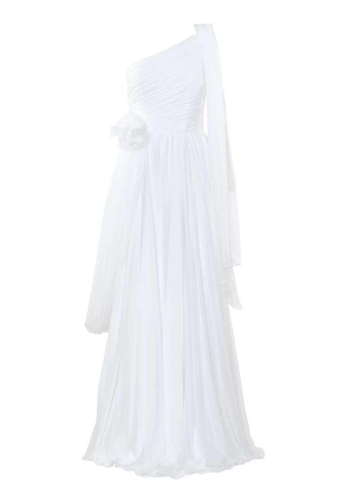 Pattern Wedding dress of asymmetrical cut with train (Burda 3/2010, pattern number 113)