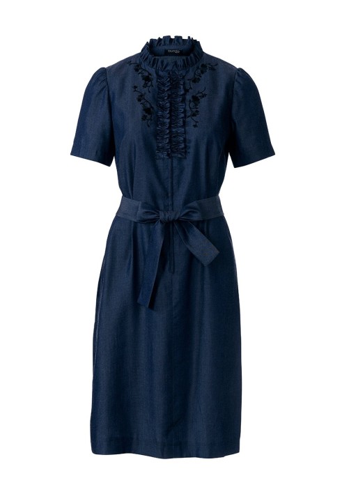 Pattern Straight-cut dress with frills and ruffles (Burda 3/2020, pattern number 107)