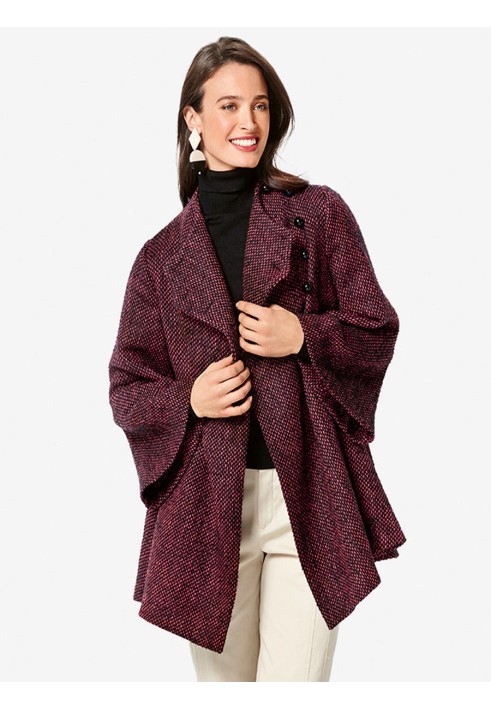 Pattern Flared silhouette jacket with flared sleeves (Burda 2/2019, pattern number 6275 A)