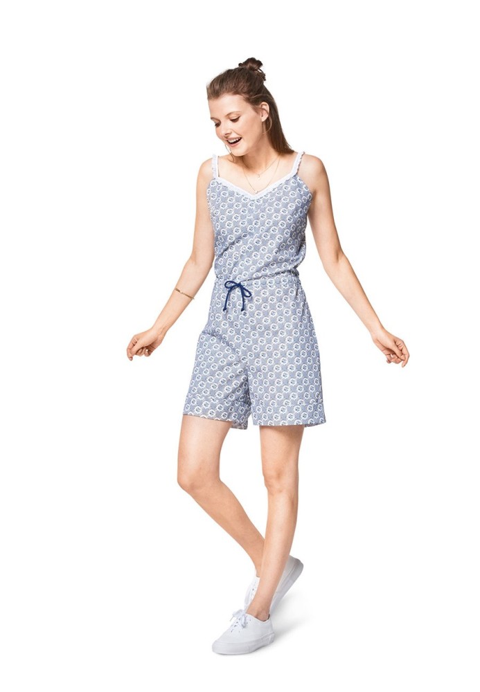 Pattern Short jumpsuit with thin straps (Burda 1/2018, pattern number 6408 B)