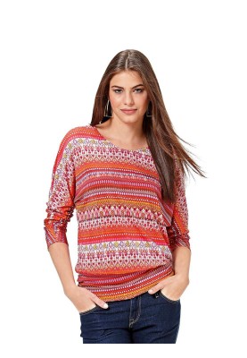 Pattern Pullover with a wide belt (Burda 2/2016, pattern number 6590 B)