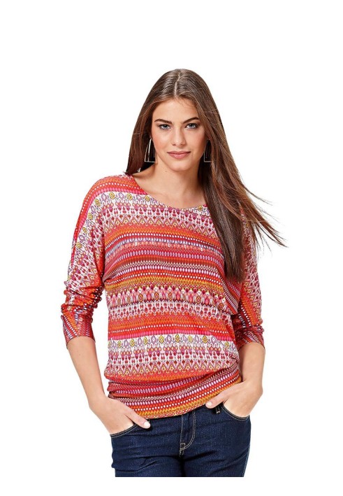 Pattern Pullover with a wide belt (Burda 2/2016, pattern number 6590 B)