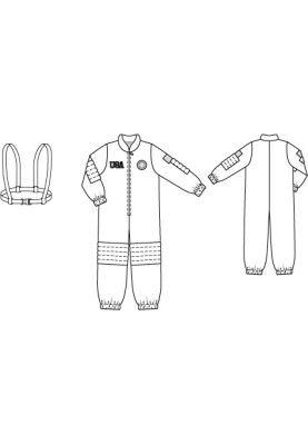 Pattern Costume "Young Astronaut" (Burda 1/2012, pattern number 144)