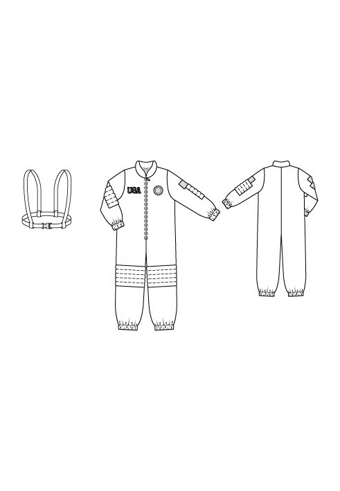 Pattern Costume "Young Astronaut" (Burda 1/2012, pattern number 144)