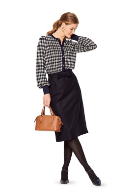 Pattern Jacquard mini skirt (Burda 2/2020, pattern number 6181 A)