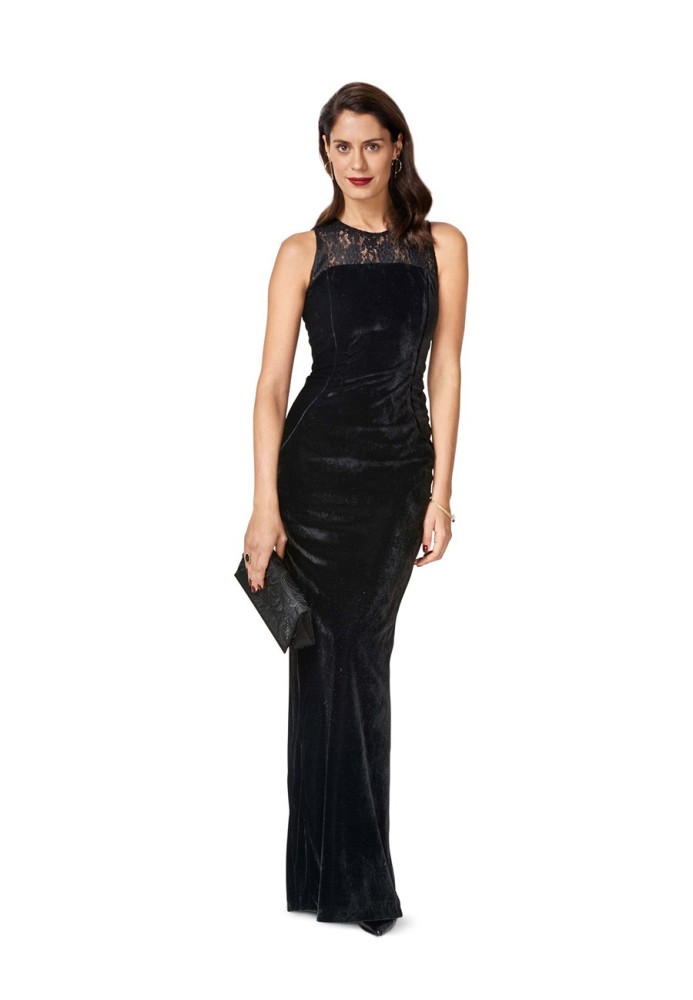 Pattern Narrow cut evening dress (Burda 2/2017, pattern number 6483 B)