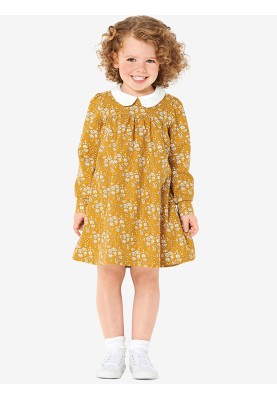 Pattern Dress with a flared silhouette with a wide frill (Burda 1/2020, pattern number 9305 B)