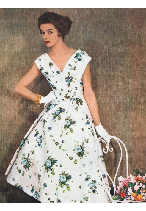 Pattern Cocktail dress from Burda Moden 7/1957 (Burda 2/2020, pattern number 121)