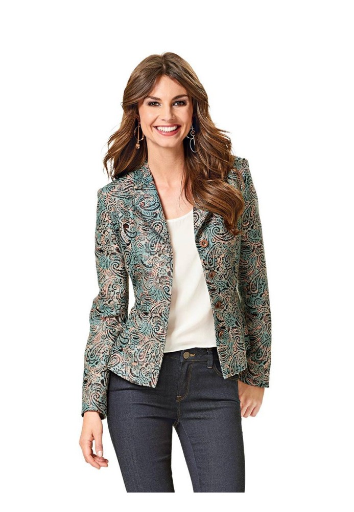 Pattern Jacket of a fitted silhouette with a peplum (Burda 2/2016, pattern number 6570 B)