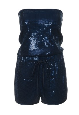 Pattern Short jumpsuit made of knitted fabric with sequins (Burda 7/2011, pattern number 108 A)