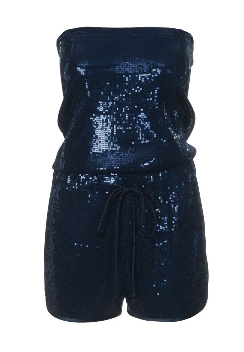 Pattern Short jumpsuit made of knitted fabric with sequins (Burda 7/2011, pattern number 108 A)