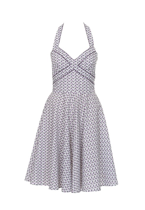 Pattern Dress in the style of the 50s with open shoulders (Burda 7/2012, pattern number 133)