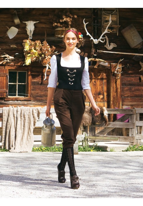 Breeches pattern with deep pleats at the waist (Burda 9/2011, pattern number 119)