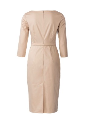 Pattern Sheath dress with long sleeves and belt (Burda 1/2020, pattern no. 6220 B)