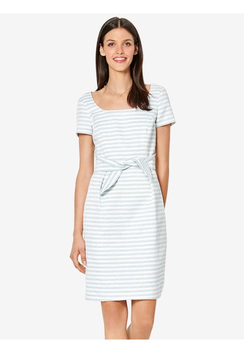 Pattern Sheath dress with long sleeves and belt (Burda 1/2020, pattern no. 6220 B)