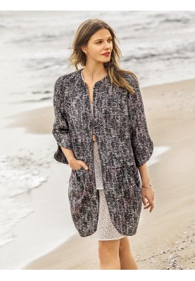 Pattern O-line coat with 3/4 sleeves (Burda 8/2018, pattern number 117)