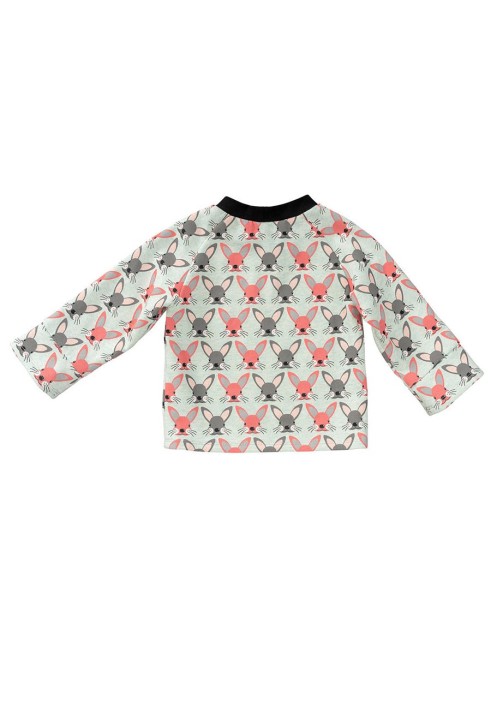 Pattern Raglan pullover with contrasting neck bar (Burda 2/2019, pattern number 9308 B)