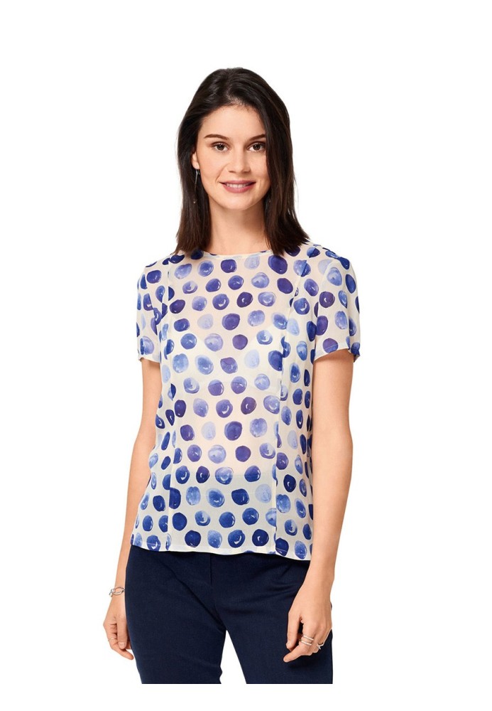 Pattern Short-sleeved fitted top (Burda 1/2017, pattern no. 6525 B)