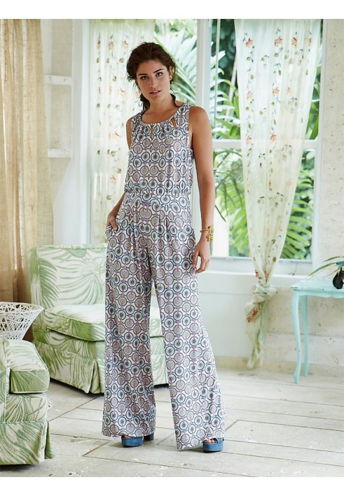 Pattern Overalls with wide legs and a slit on the back (Burda 4/2016, pattern number 112 V)