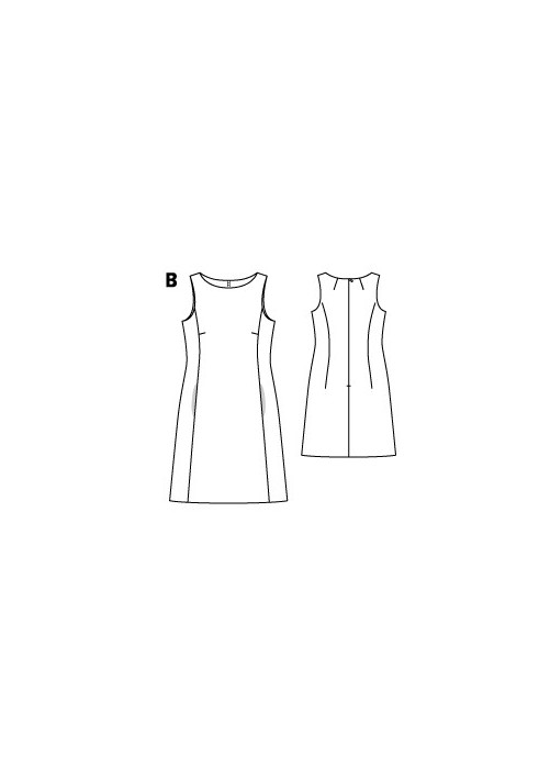 Pattern Dress of a fitted silhouette (Burda 9/2015, pattern number 108 V)