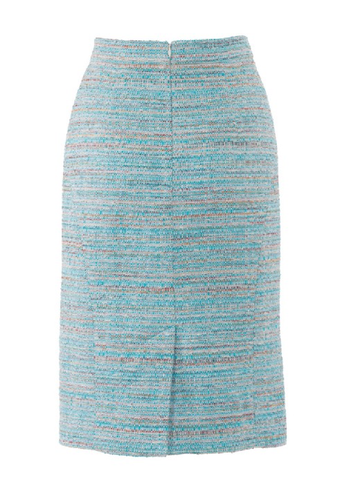 Pattern Pencil skirt made of bouclé fabric (Burda 1/2018, pattern number 6431 B)