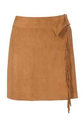 Pattern Suede skirt with smell and fringe (Burda 2/2010, pattern number 121)