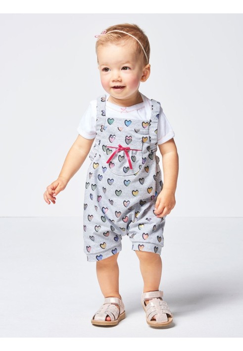 Pattern Knitted semi-overalls with pockets (Burda 1/2018, pattern number 9337 A)