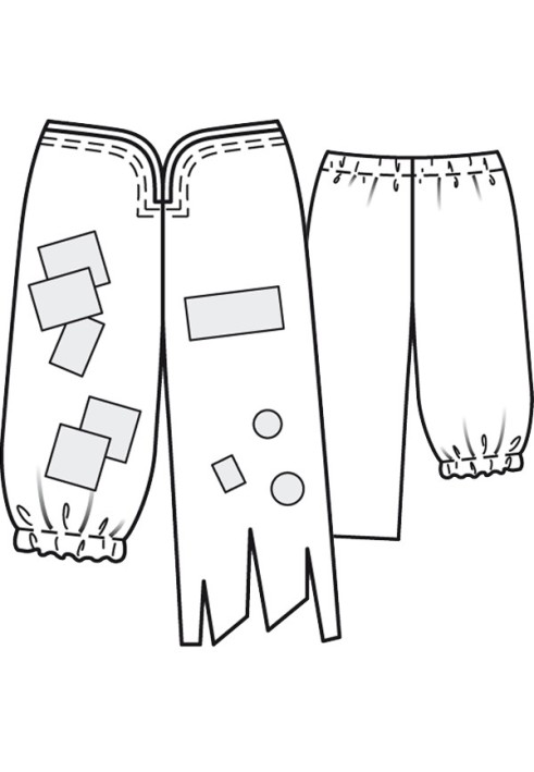 Pattern Pants for the carnival costume "Pirate" (Burda 1/2010, pattern number 148)