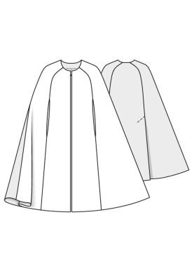 Cape pattern (Burda 11/2015, pattern number 117 V)