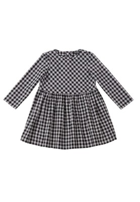 Pattern Checkered dress with a full skirt (Burda 11/2017, pattern number 130 A)