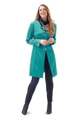 Pattern Half coat of a fitted silhouette without a collar (Burda 2/2015, pattern number 6715 B)