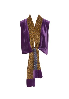 Pattern Velvet vest with scarf collar (Burda 8/2012, pattern number 117)