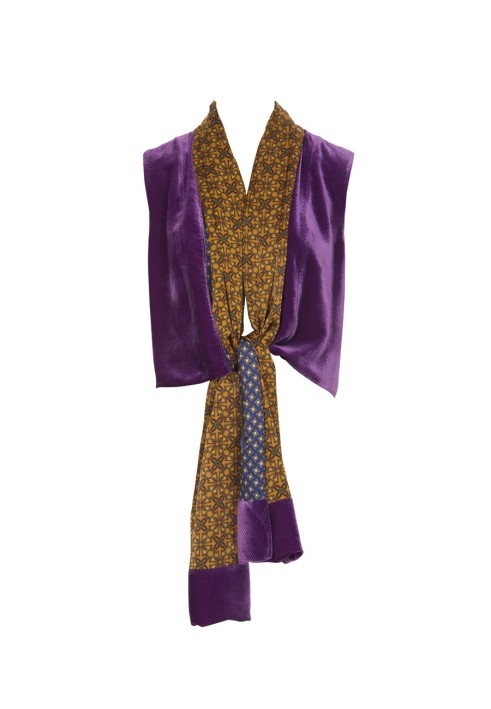 Pattern Velvet vest with scarf collar (Burda 8/2012, pattern number 117)