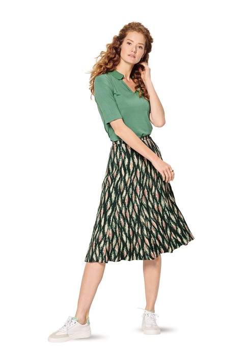 Pattern A-line skirt with belt (Burda 2/2020, pattern no. 6183 B)