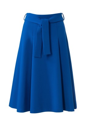 Pattern A-line skirt with bow pleat and belt (Burda 1/2020, pattern no. 6247 B)