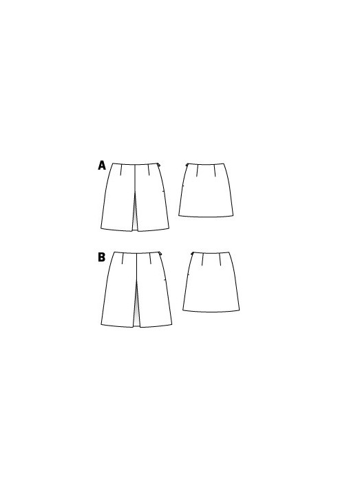 Pattern Mini skirt with opposite pleat (Burda 9/2012, pattern number 116 A)