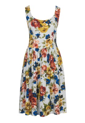 Pattern Sleeveless dress with a full skirt (Burda 2/2011, pattern number 104)