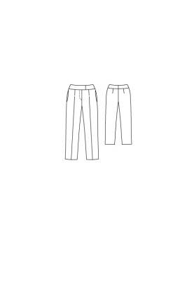 Pattern Pants with dart pleats (Burda 3/2010, pattern number 109 A)