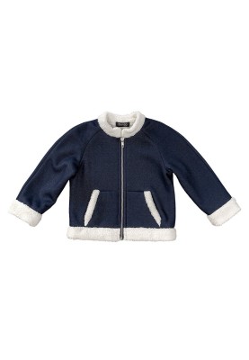 Pattern Fleece jacket with a plush border (Burda 2/2019, pattern number 9306 B)