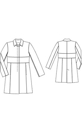 Pattern Half coat with a hidden fastener (Burda 1/2011, pattern number 138)